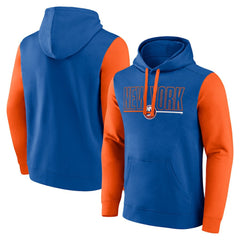 New York Islanders Logo Athletic Deliver Fleece Pullover Hoodie Royal