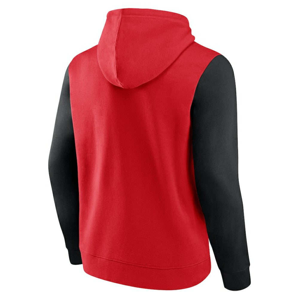 Chicago Blackhawks Logo Athletic Deliver Fleece Pullover Hoodie Red