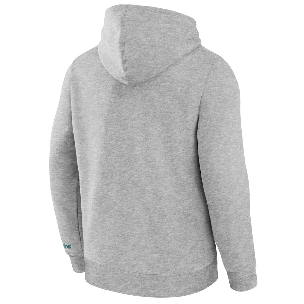 Miami Dolphins Legacy Fleece Pullover Hoodie - Heather Gray sale