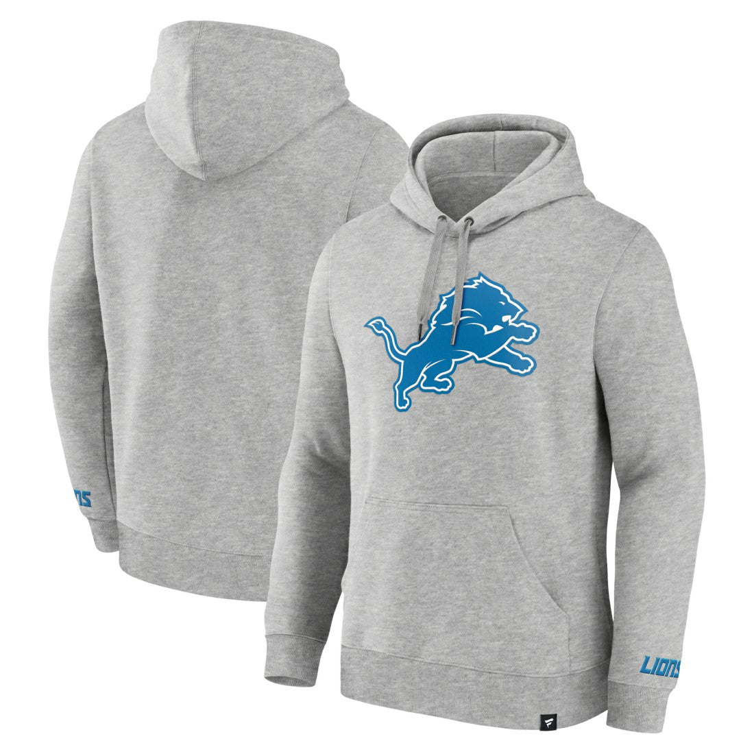 Detroit Lions Legacy Fleece Pullover Hoodie - Heather Gray discount