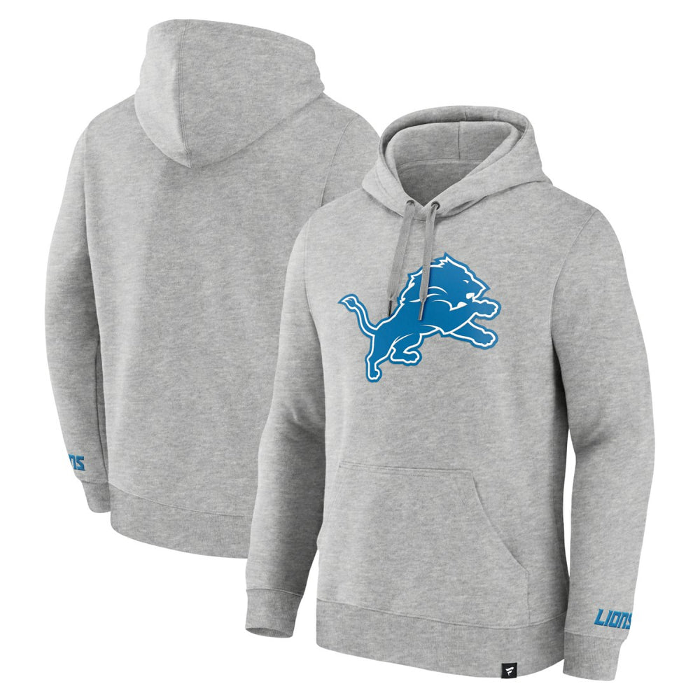 Detroit Lions Legacy Fleece Pullover Hoodie - Heather Gray discount