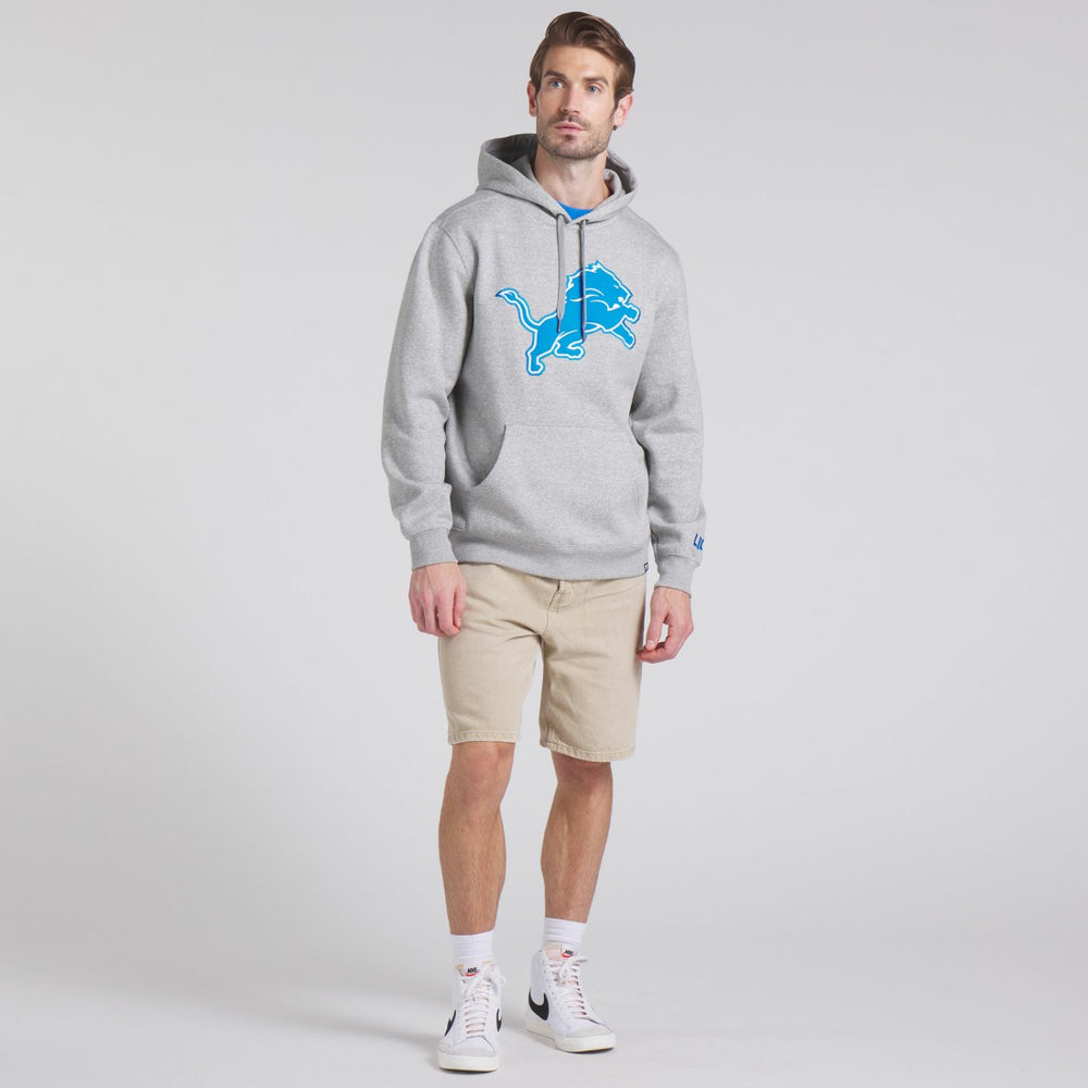 Detroit Lions Legacy Fleece Pullover Hoodie - Heather Gray discount
