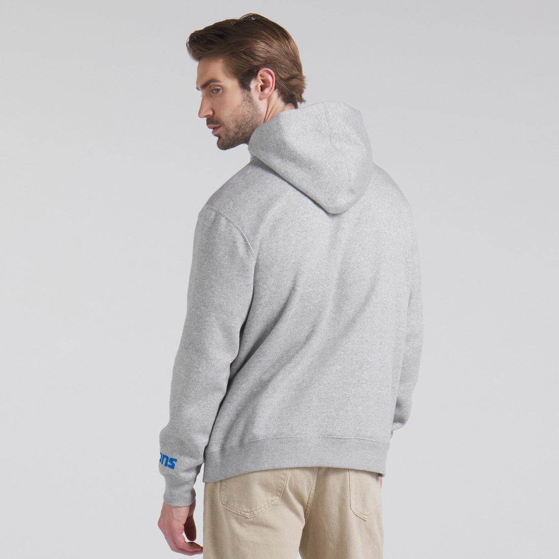 Detroit Lions Legacy Fleece Pullover Hoodie - Heather Gray discount