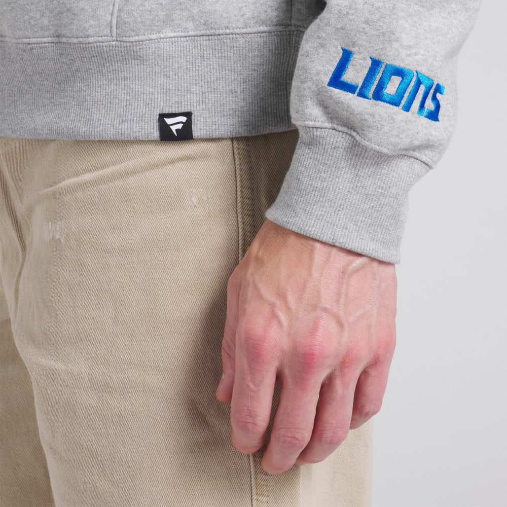 Detroit Lions Legacy Fleece Pullover Hoodie - Heather Gray discount