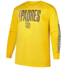 San Diego Padres Profile Big & Tall Two-Hit Long Sleeve T-Shirt - Gold