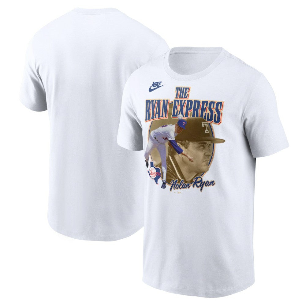 Nolan Ryan Texas Rangers Cooperstown Legends Graphic T-Shirt - White | Nike