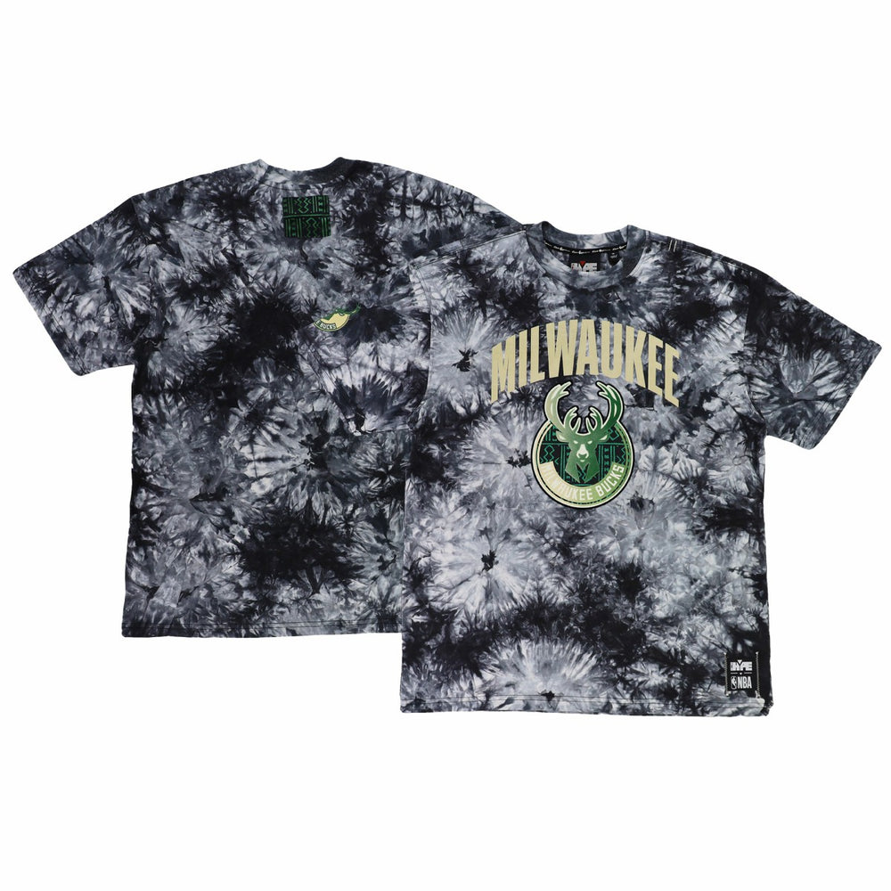Milwaukee Bucks NBA x Two Hype Unisex Culture & Hoops Tie-Dye T-Shirt - Black outlet