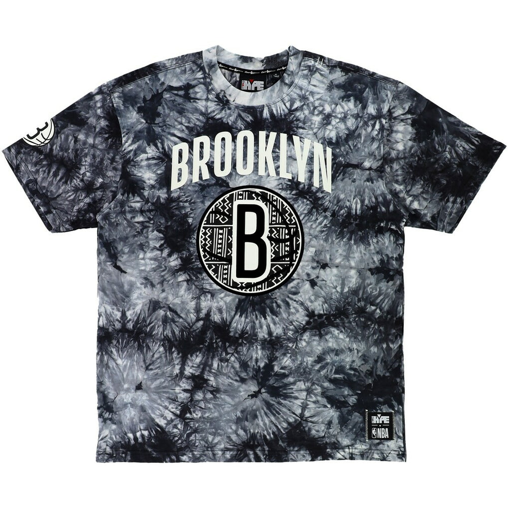 Brooklyn Nets NBA x Two Hype Unisex Culture & Hoops Tie-Dye T-Shirt - Black for sale