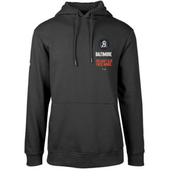 Baltimore Orioles Levelwear City Connect Podium Baseline Pullover Hoodie - Black
