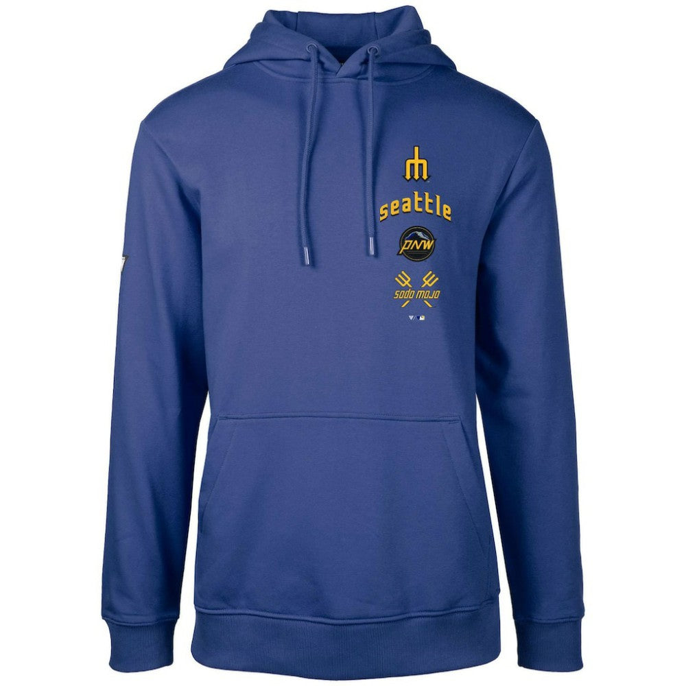 Seattle Mariners Levelwear City Connect Podium Baseline Pullover Hoodie - Royal