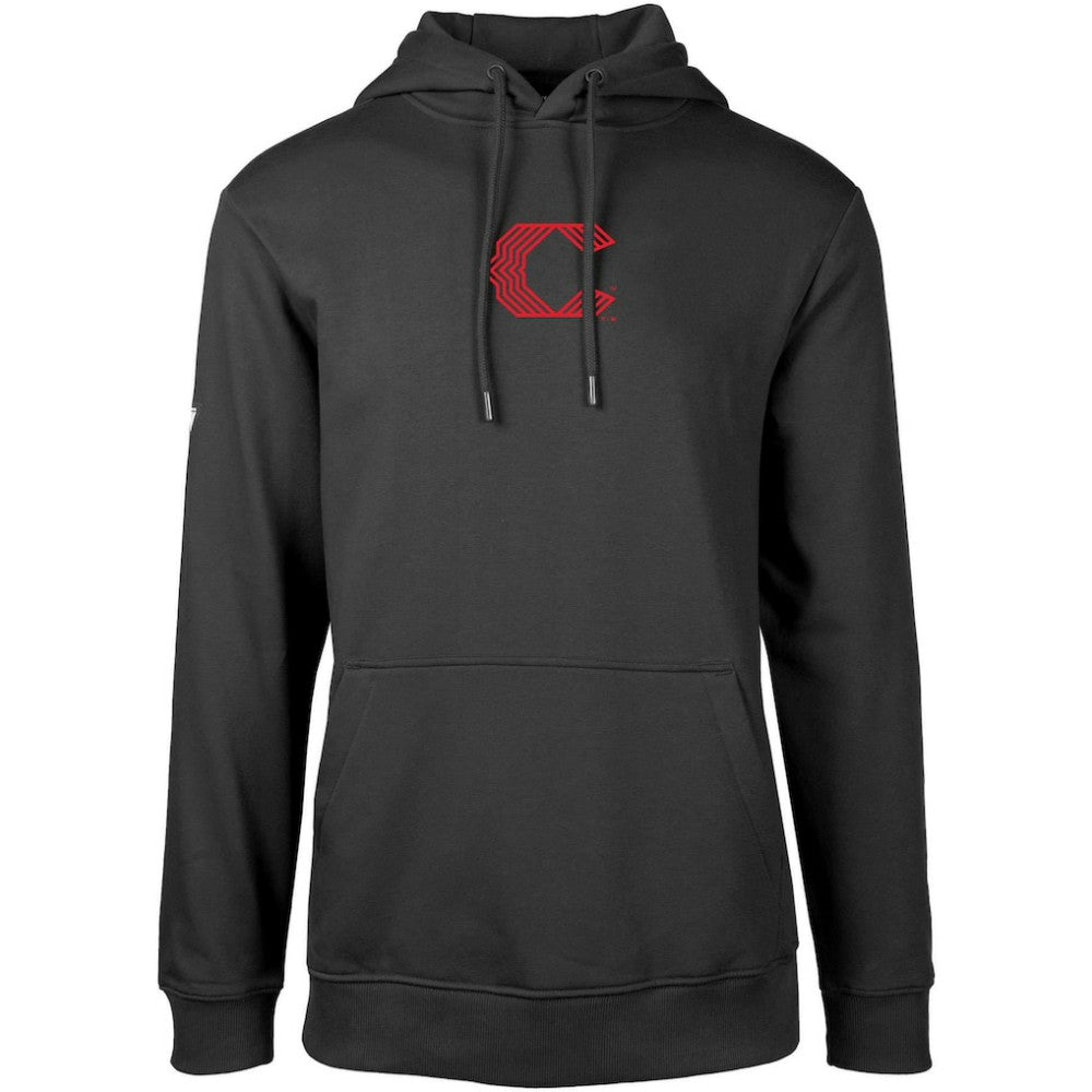 Cincinnati Reds Levelwear City Connect Podium Core 2.0 Pullover Hoodie - Black