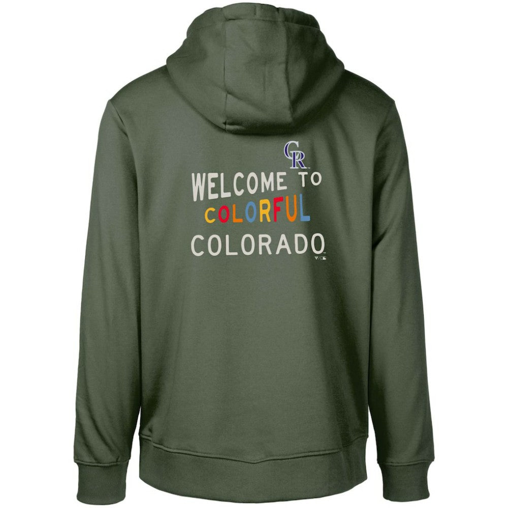 Colorado Rockies Levelwear City Connect Podium Core 2.0 Pullover Hoodie - Green