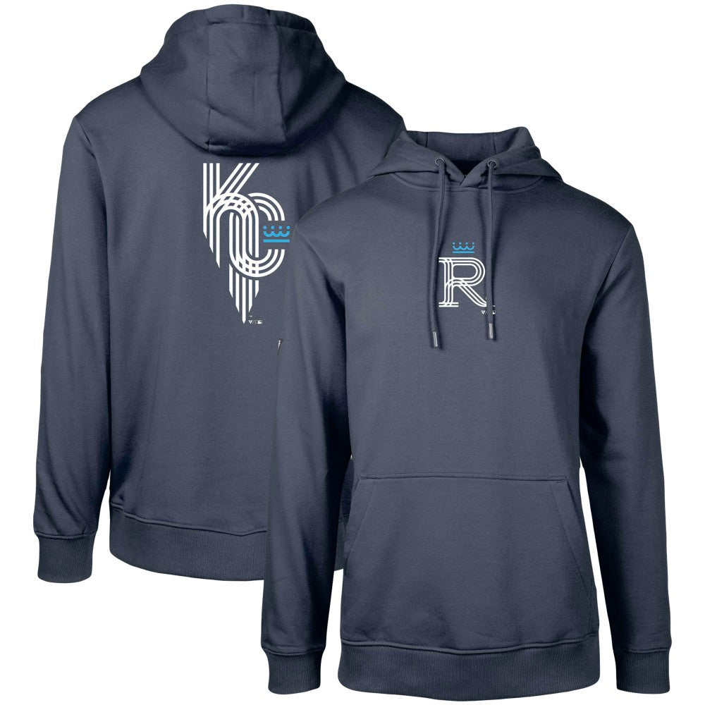 Kansas City Royals Levelwear City Connect Podium Core 2.0 Pullover Hoodie - Navy