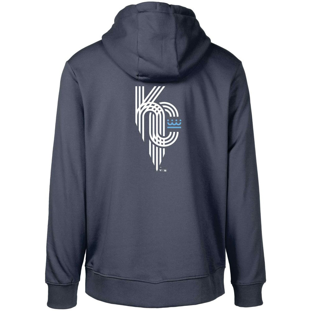 Kansas City Royals Levelwear City Connect Podium Core 2.0 Pullover Hoodie - Navy