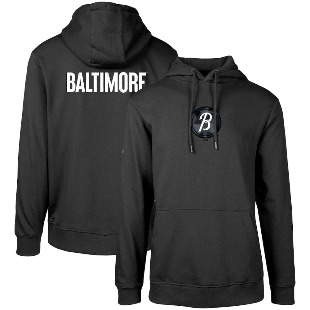 Baltimore Orioles Levelwear City Connect Podium Core 2.0 Pullover Hoodie - Black