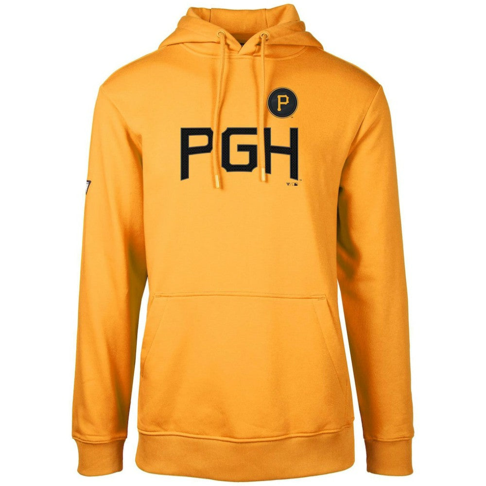 Pittsburgh Pirates Levelwear City Connect Podium Core Logo Pullover Hoodie - Gold