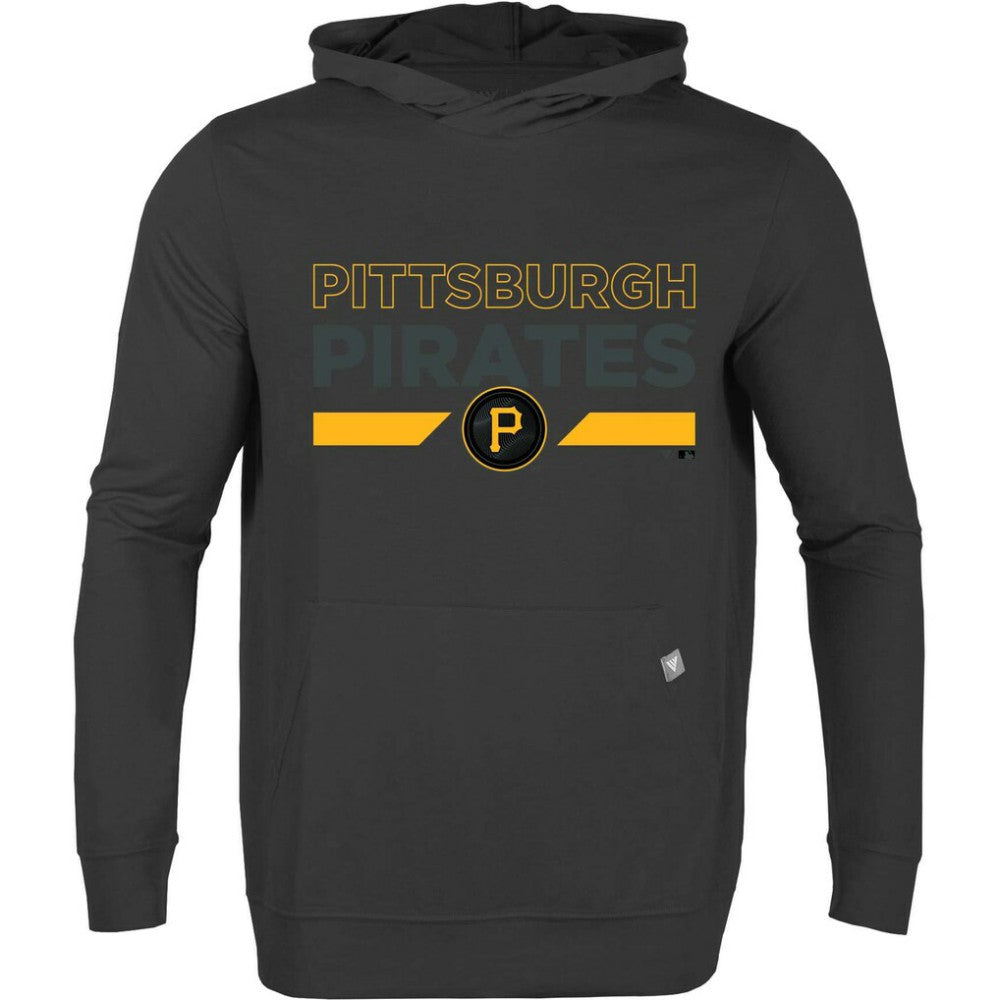 Pittsburgh Pirates Levelwear City Connect Relay No Hitter Pullover Hoodie - Black