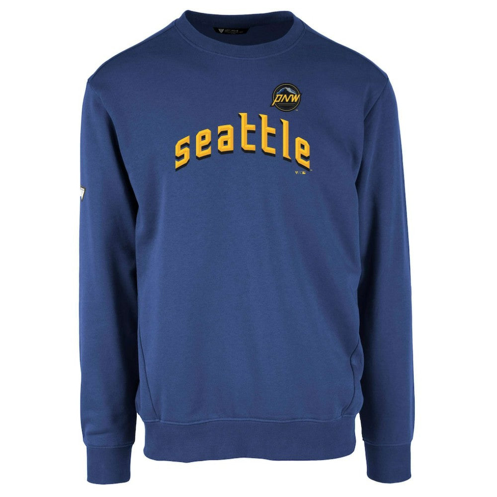 Seattle Mariners Levelwear City Connect Zane Core Logo Pullover Sweatshirt - Royal