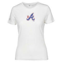 Atlanta Braves Levelwear Women's City Connect Maddox Core Logo T-Shirt - White