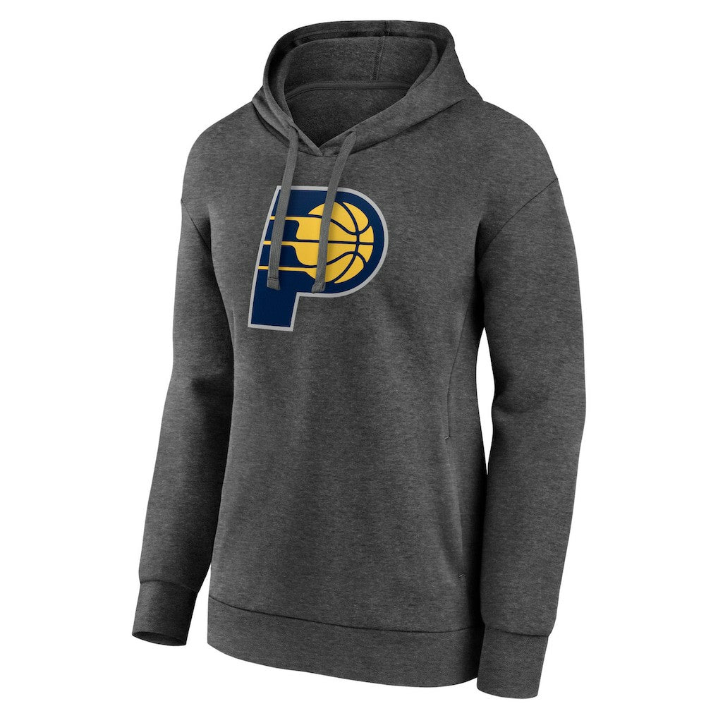 Indiana Pacers Women's Primary Logo Pullover Hoodie - Charcoal sale