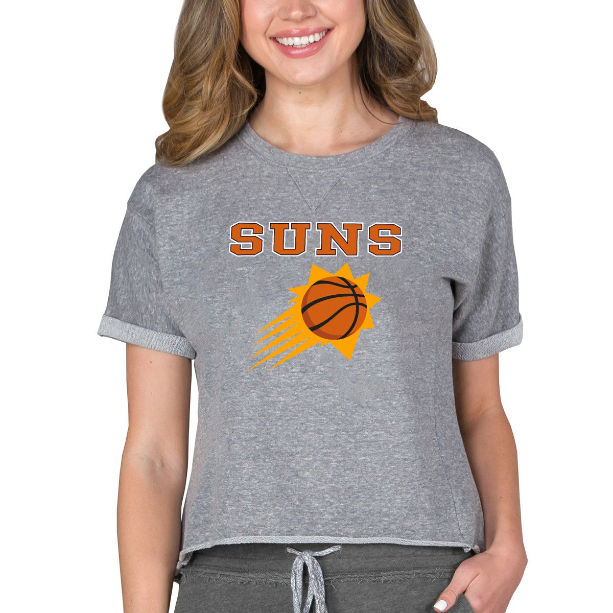 Phoenix Suns Concepts Sport NBA Women's Concepts Mainstream Terry SS Top - Gray online