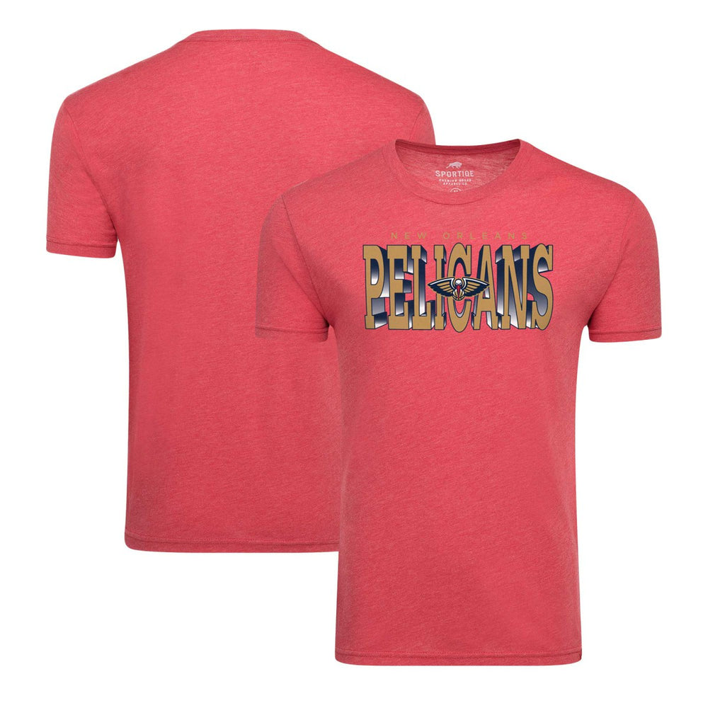 New Orleans Pelicans Sportiqe Comfy Tri-Blend T-Shirt - Red on sale