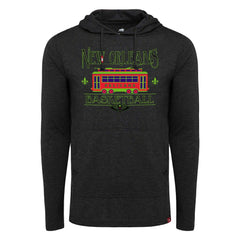 New Orleans Pelicans Sportiqe Unisex City Edition Rowan Lightweight Tri-Blend Pullover Hoodie - Heather Black cheap