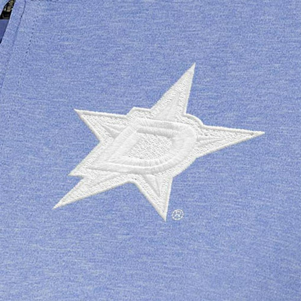 Dallas Stars Antigua Women's White Logo Mentor Quarter-Zip Jacket Lavender