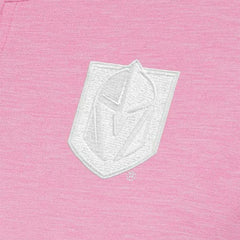 Vegas Golden Knights Antigua Women's White Logo Mentor Quarter-Zip Jacket Pink
