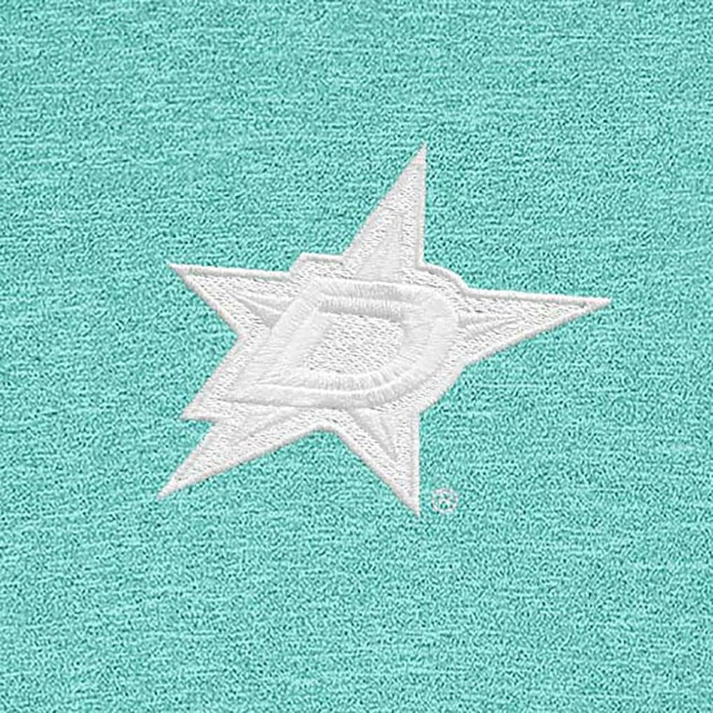 Dallas Stars Antigua White Logo Hunk Quarter-Zip Pullover Mint