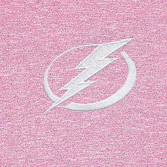 Tampa Bay Lightning Antigua White Logo Hunk Quarter-Zip Pullover Pink