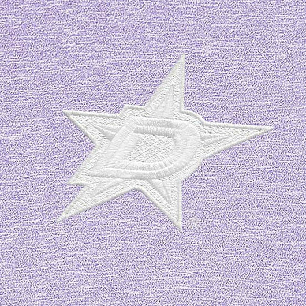 Dallas Stars Antigua White Logo Hunk Quarter-Zip Pullover Lavender