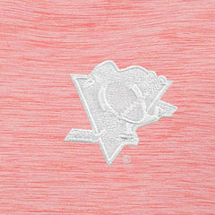 Pittsburgh Penguins Antigua White Logo Bright Quarter-Zip Pullover Coral