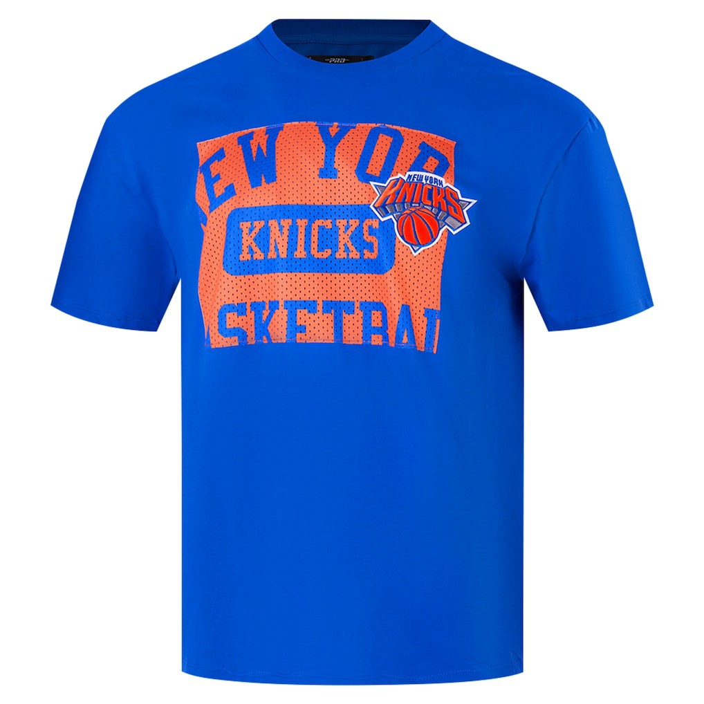 New York Knicks Pro Standard Made To Play Drop Shoulder T-Shirt - Royal outlet