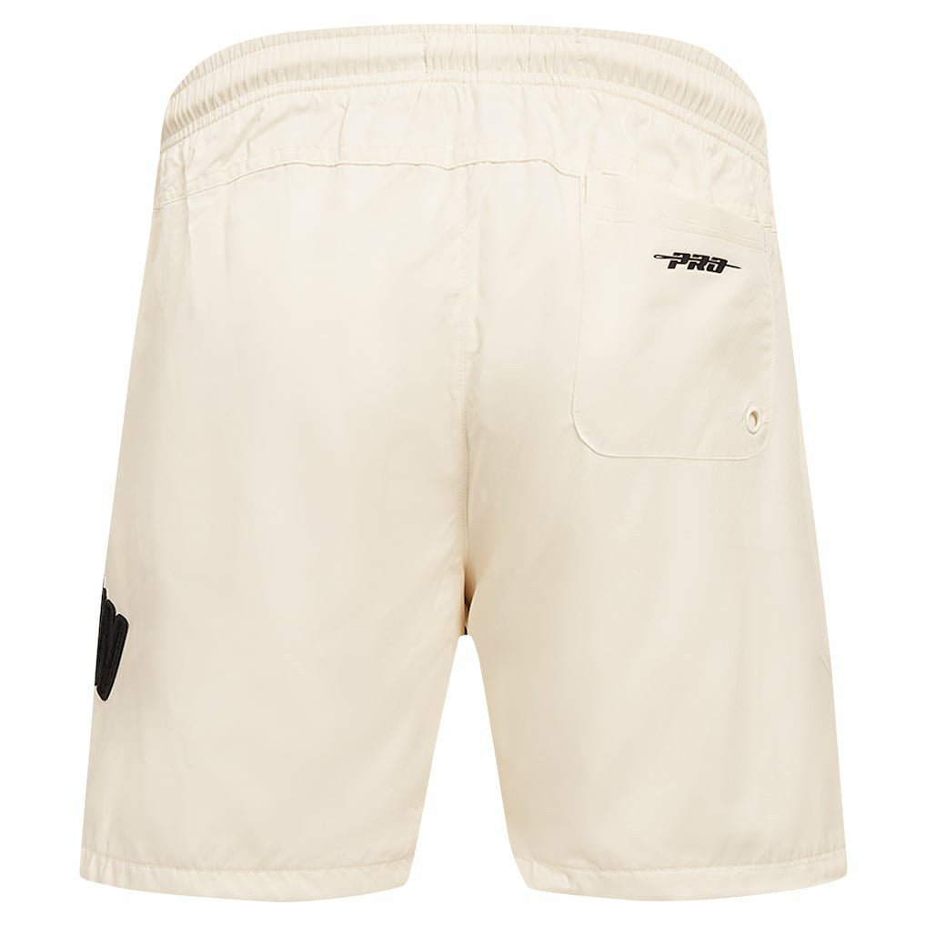 Brooklyn Nets Pro Standard Triple Tonal Woven Shorts - Cream discount
