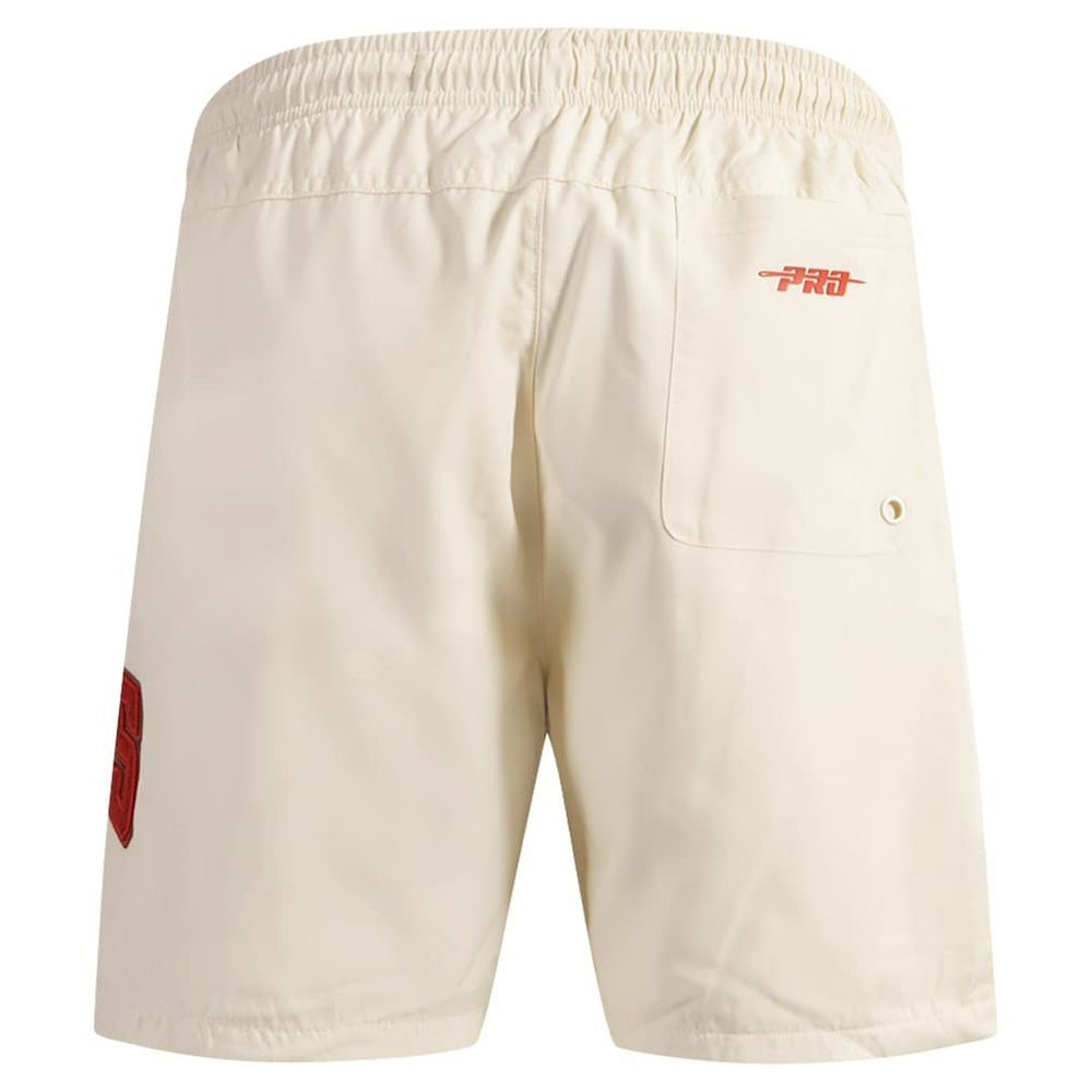 Chicago Bulls Pro Standard Triple Tonal Woven Shorts - Cream online