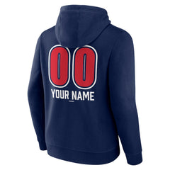 Boston Red Sox Personalized Name & Number Fastball Pullover Hoodie - Navy