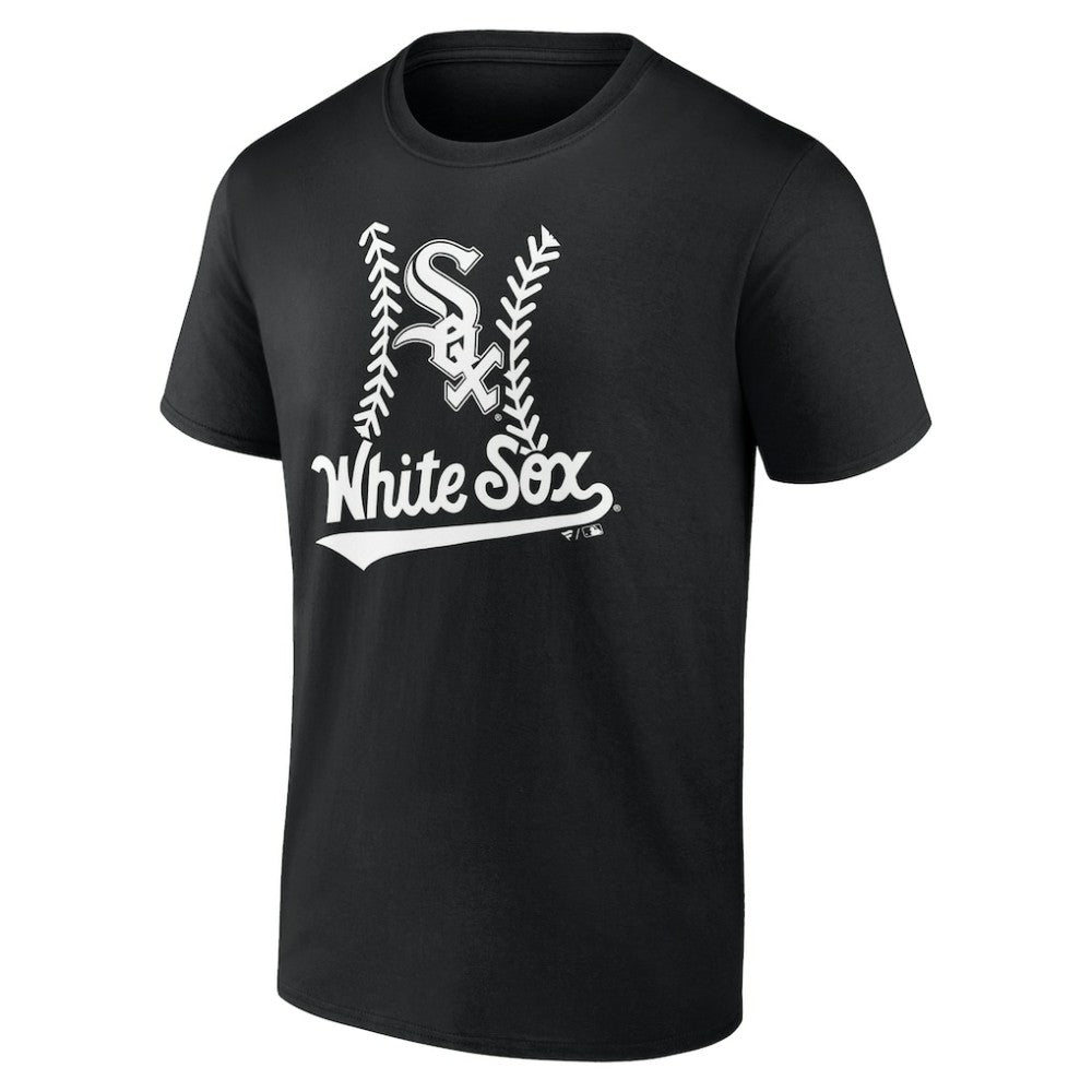 Chicago White Sox Personalized Name & Number Fastball T-Shirt - Black