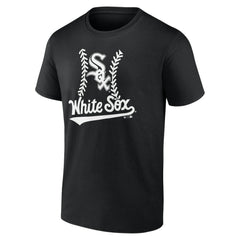 Chicago White Sox Personalized Name & Number Fastball T-Shirt - Black