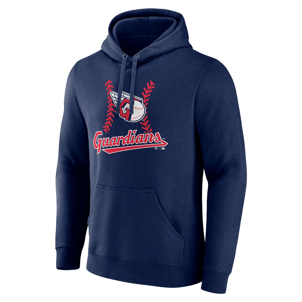 Cleveland Guardians Personalized Name & Number Fastball Pullover Hoodie - Navy