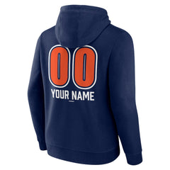 Detroit Tigers Personalized Name & Number Fastball Pullover Hoodie - Navy
