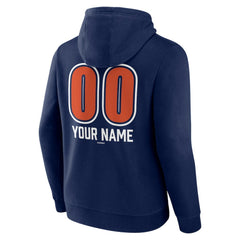 Houston Astros Personalized Name & Number Fastball Pullover Hoodie - Navy