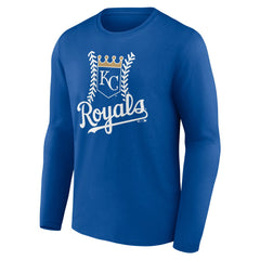 Kansas City Royals Personalized Name & Number Fastball Long Sleeve T-Shirt - Royal