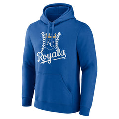 Kansas City Royals Personalized Name & Number Fastball Pullover Hoodie - Royal