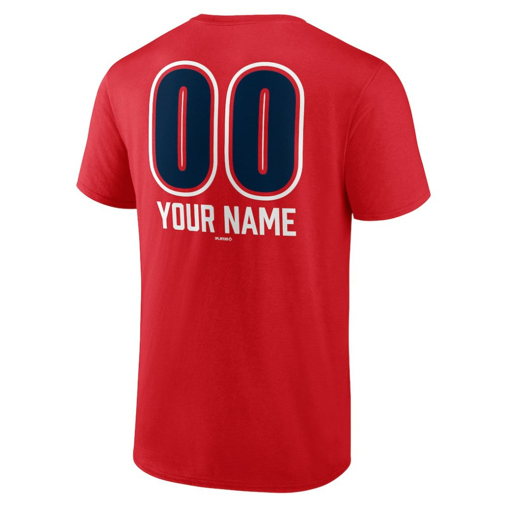 Los Angeles Angels Personalized Name & Number Fastball T-Shirt - Red