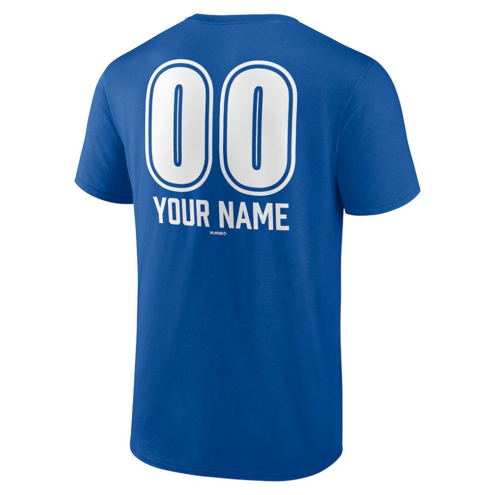Los Angeles Dodgers Personalized Name & Number Fastball T-Shirt - Royal