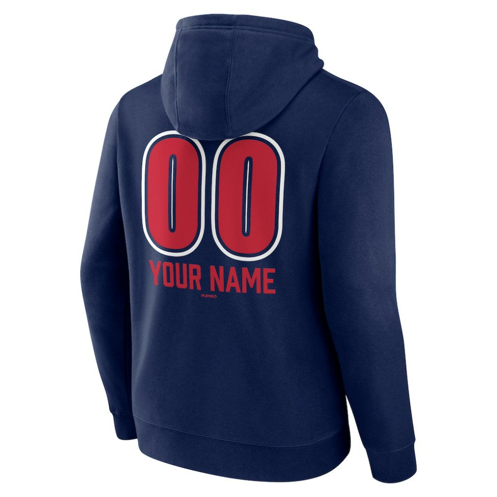 Minnesota Twins Personalized Name & Number Fastball Pullover Hoodie - Navy