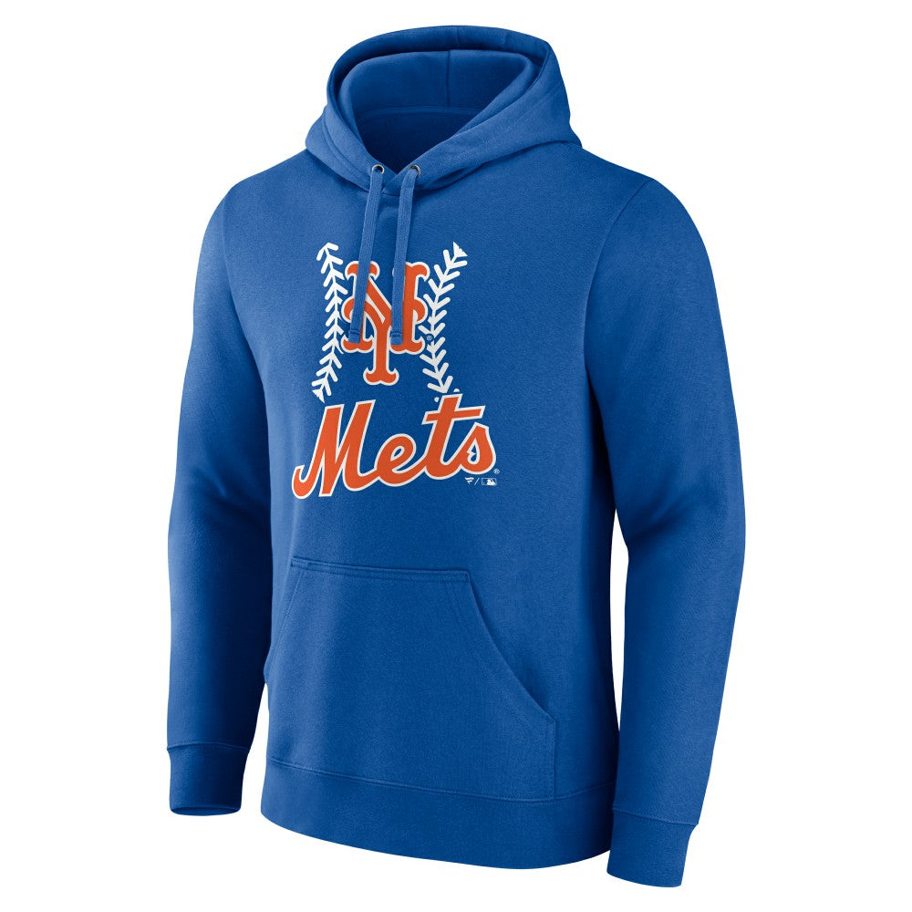 New York Mets Personalized Name & Number Fastball Pullover Hoodie - Royal