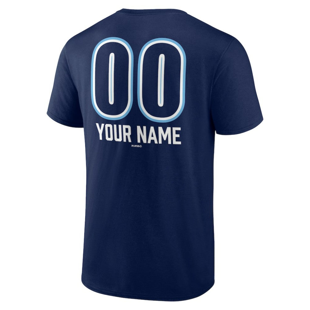 Tampa Bay Rays Personalized Name & Number Fastball T-Shirt - Navy