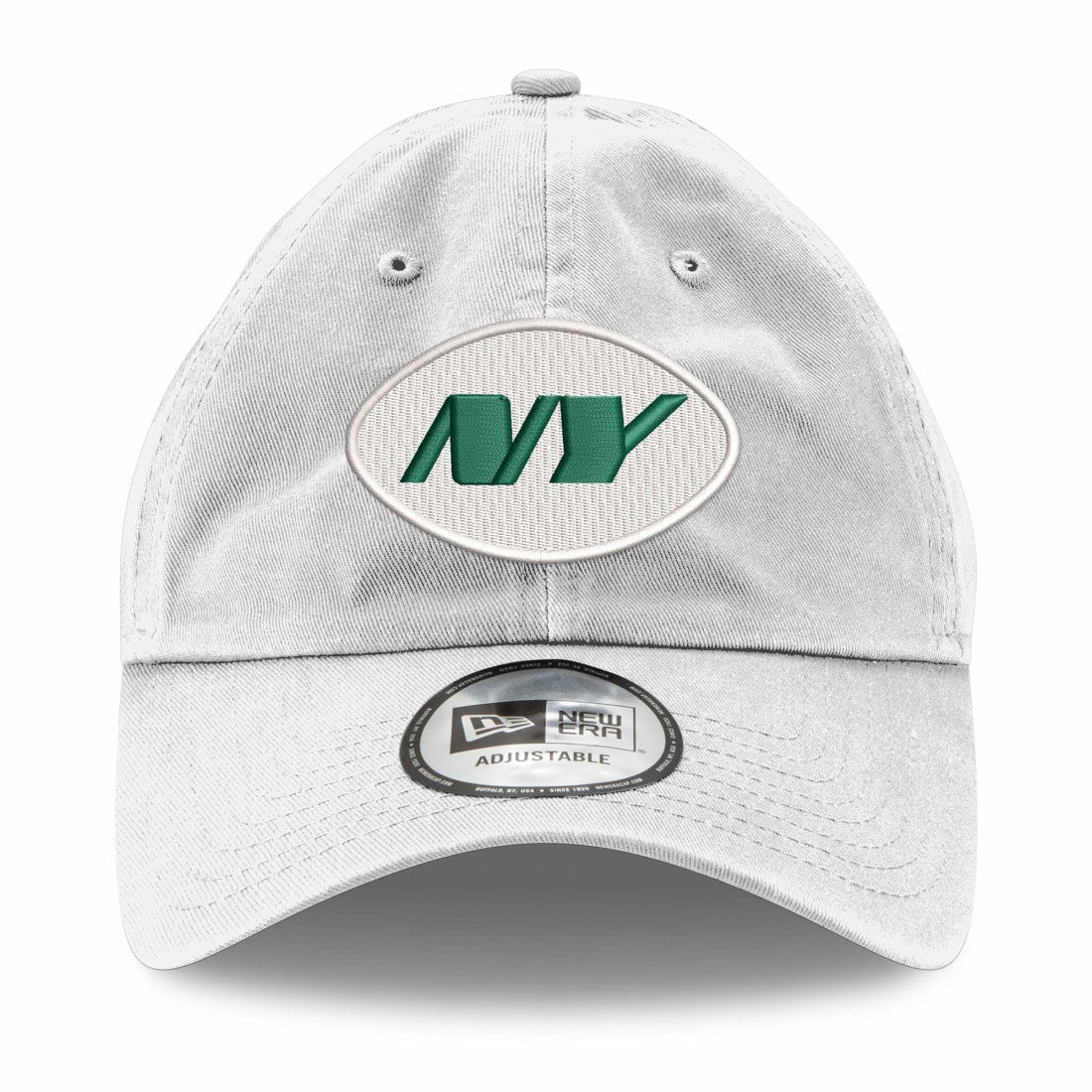 New York Jets New Era Casual Classic Adjustable Hat - White outlet